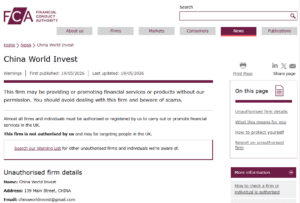 China-World-Invest-FCA-warning