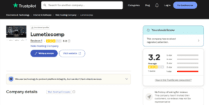 Lumetixcomp-trustpilot-reviews