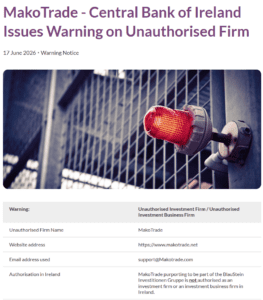 MakoTrade-Central-Bank-of-Ireland-Issues-Warning
