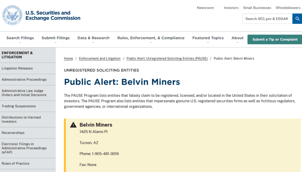 SEC-gov-Public-warning