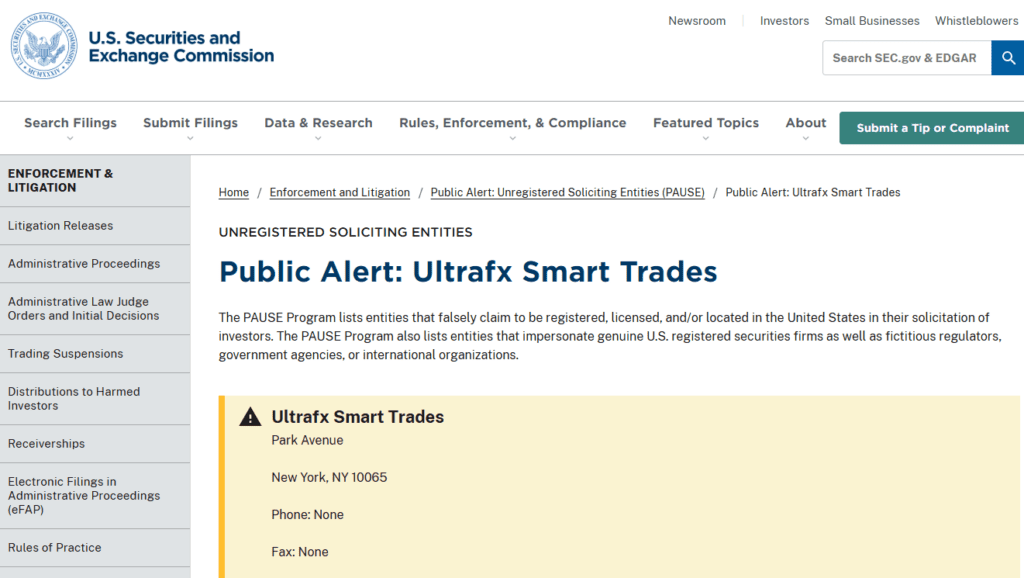 SEC-gov-Public-warning